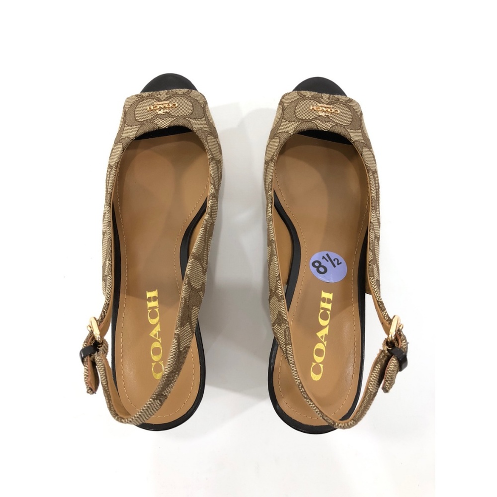 Coach Women's Size Platform Wedge Heels Sandals - Picture 4 of 7